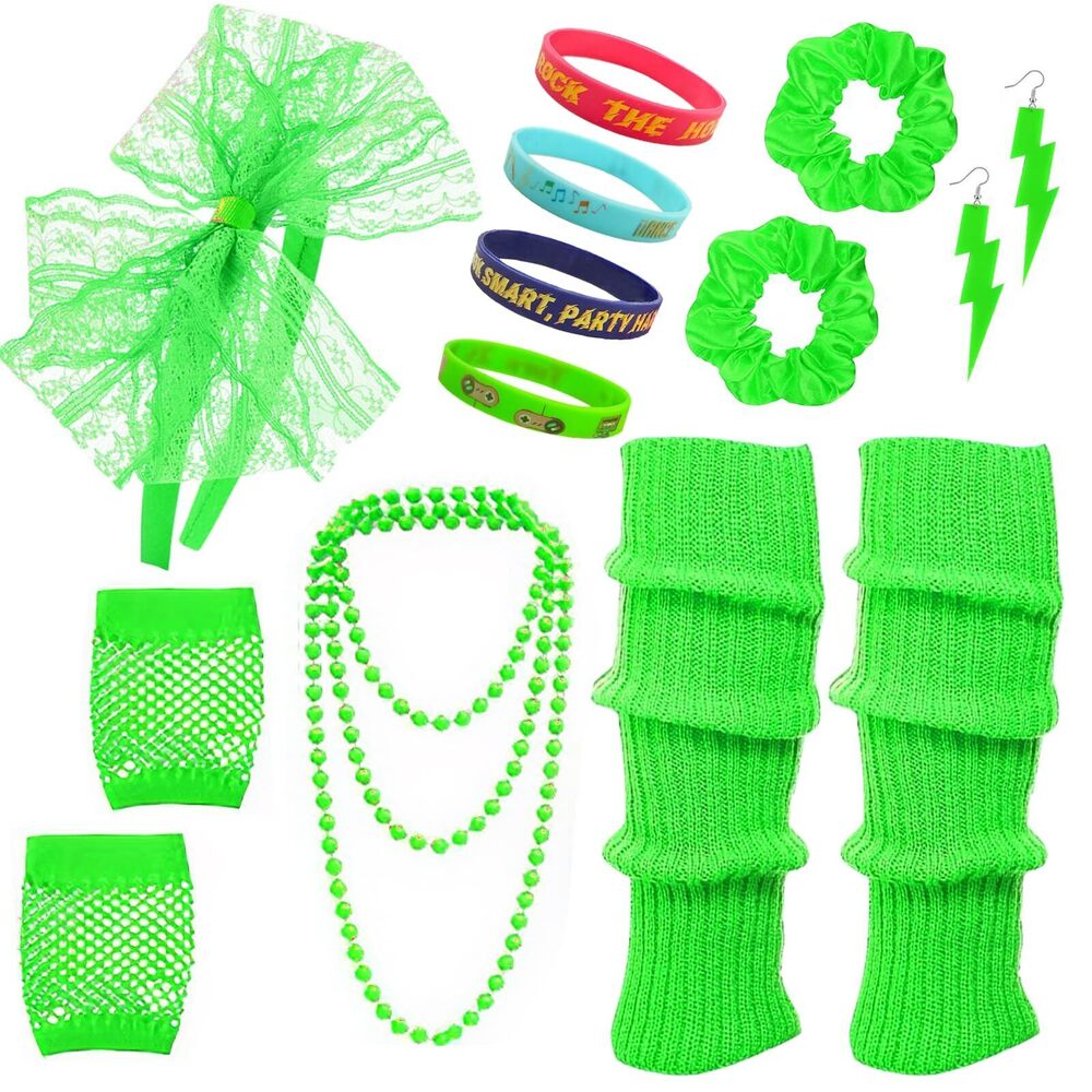 5684 80s 90s Costumes Accessoriess For 1980s Neon Headband